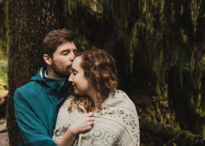 olympic national park hoh rainforest engagement session